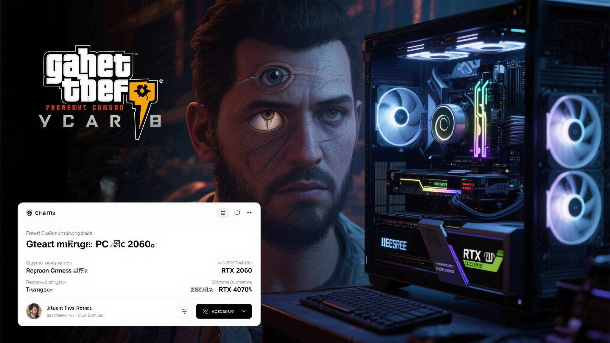 从RTX 2060起步到RTX 4070加持!《心之眼》GTA前主创新作配置揭晓 在游戏圈中,硬件配置和游戏体验总是密不可